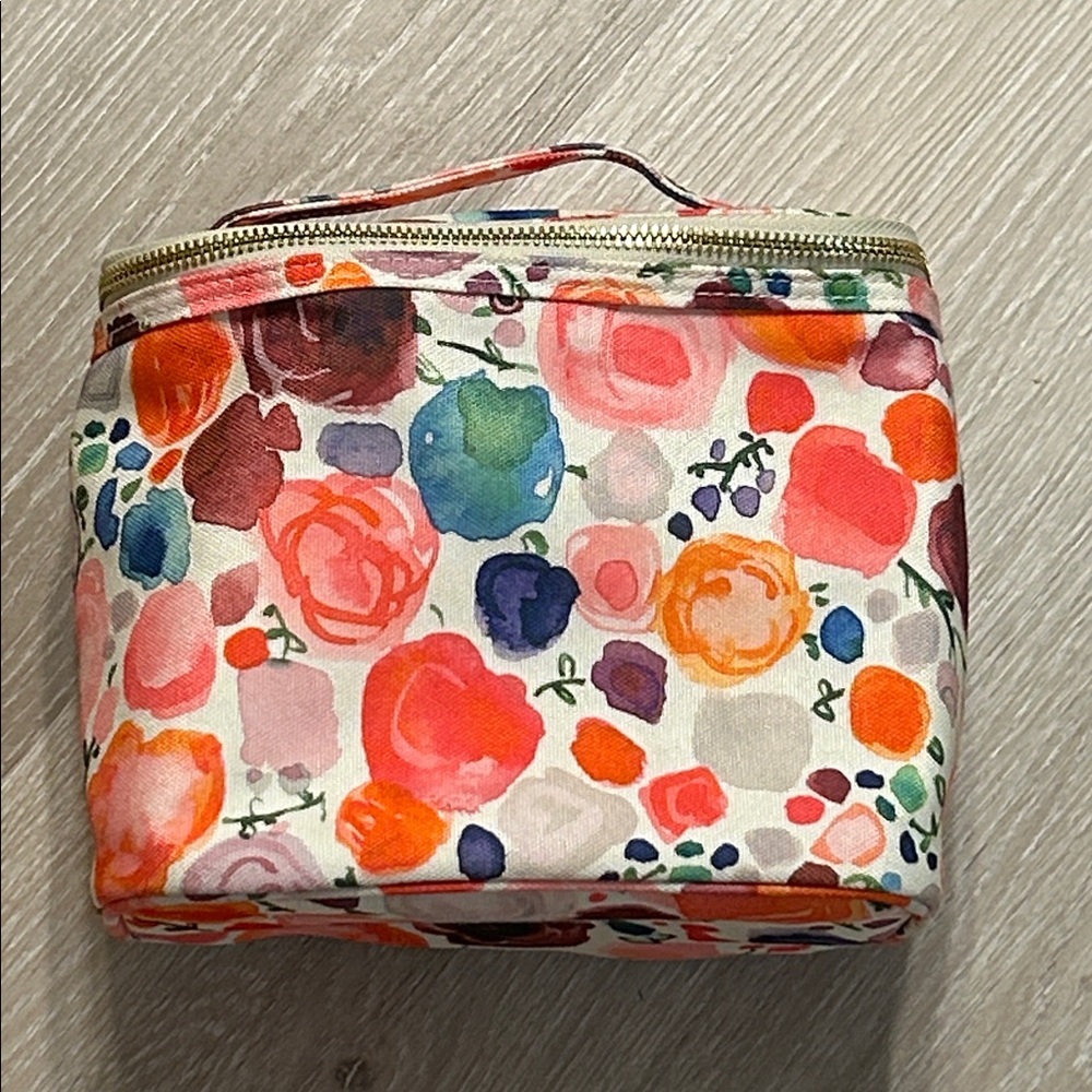 kate spade Floral Watercolor Cosmetic Case - Pink, Orange, Blue, Green